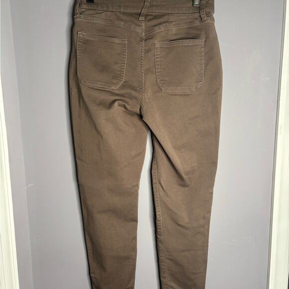 Knox Rose Brown Skinny Pants With Zipper Details Size 2 - Picture 5 of 6